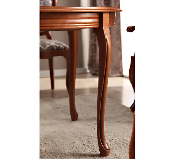 Mesa de comedor extensible clásica Ilora