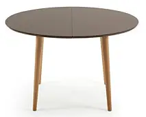 Mesa de Comedor redonda marrón Moderna Oqui