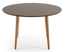 Mesa de Comedor redonda marrón Moderna Oqui