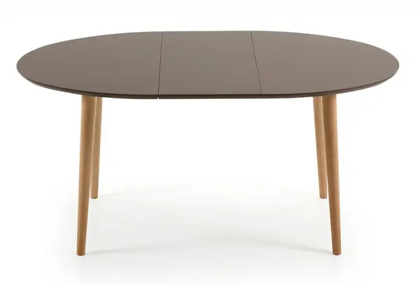 Mesa de Comedor redonda marrón Moderna Oqui