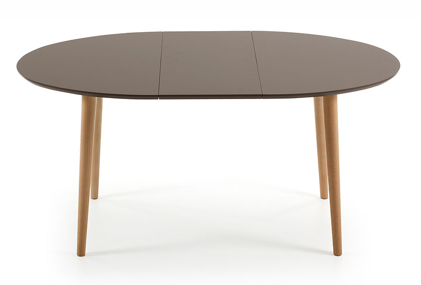 Mesa de Comedor redonda marrón Moderna Oqui