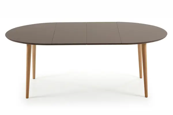 Mesa de Comedor redonda marrón Moderna Oqui