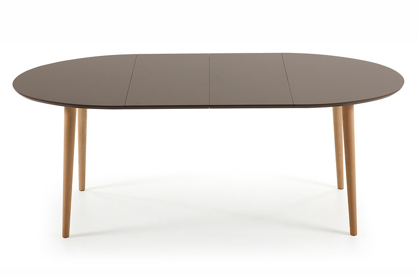 Mesa de Comedor redonda marrón Moderna Oqui