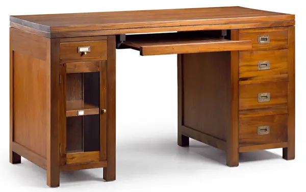 Mesa de escritorio 5 cajones Colonial Flamingo