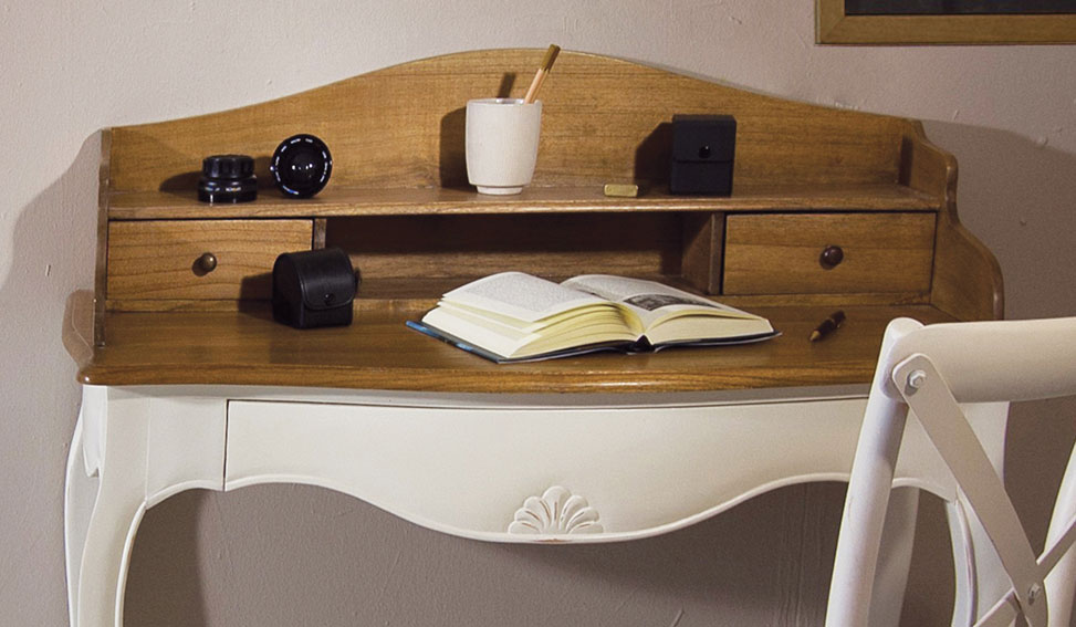 Mesa de escritorio bicolor Vintage París