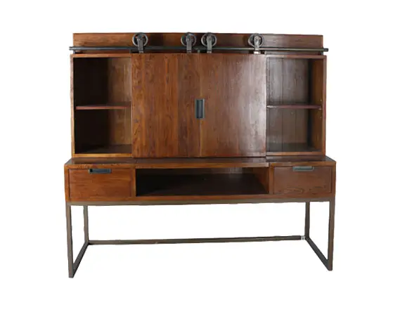 Mesa de escritorio puertas correderas