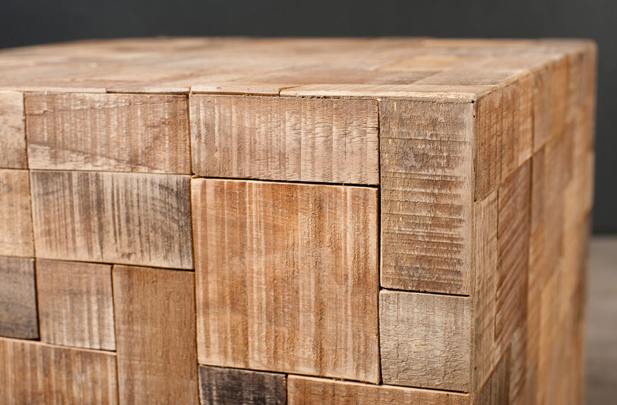 Mesa de rincón cubo vintage Mosaico