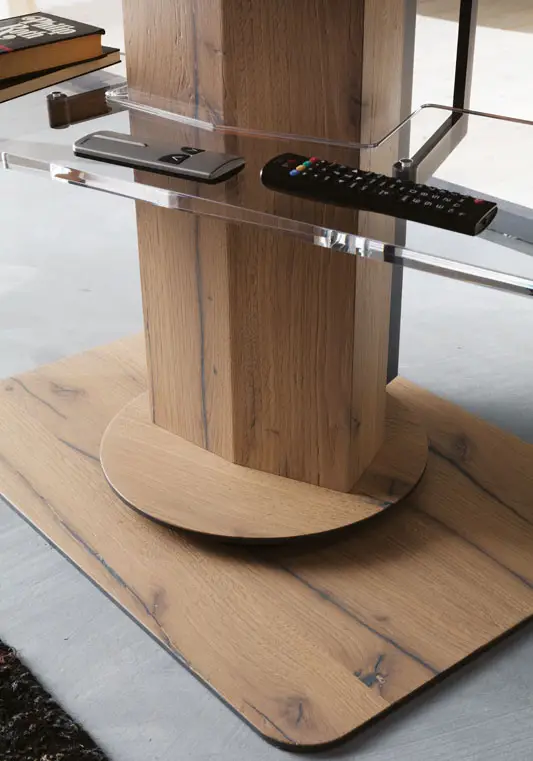 Mesa de televisión giratoria Uno Ozzio Italia
