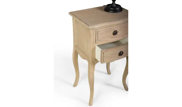 Mesita de noche 2 cajones albert vintage Artisan