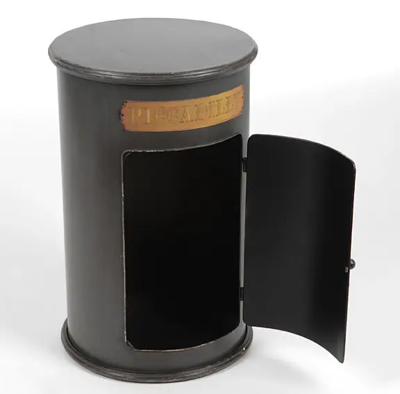 Mesita de Noche Vintage Tambour