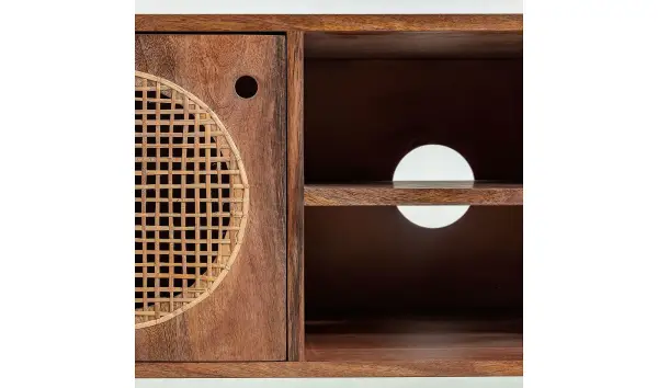 Mesa de televisión 2 puertas nórdico Geraldine