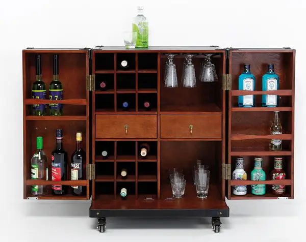 Mueble Bar con Ruedas Trunk