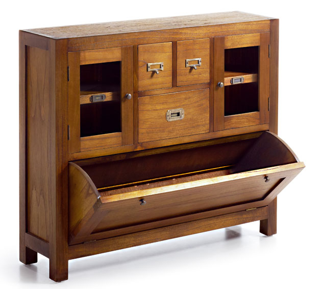 Mueble de entrada con zapatero Colonial Star