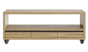 Mueble tv con ruedas 3 cajones nórdico Borgen
