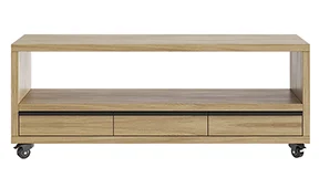 Mueble tv con ruedas 3 cajones nórdico Borgen