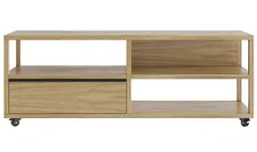 Mueble tv con ruedas 3 huecos nórdico Borgen