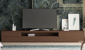 Mesa de televisión nogal miel Cimone Mesa de televisión nogal miel Cimone
