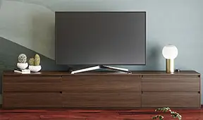 Mesa de televisión nogal miel Gorzano