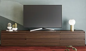 Mesa de televisión nogal miel Gorzano