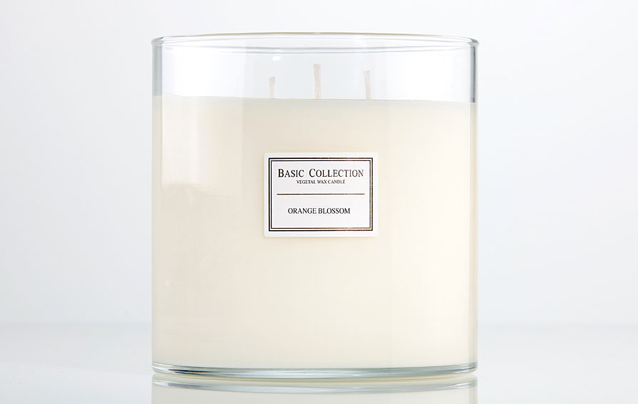 Vela Cilindro Basic Collection Orange Blossom