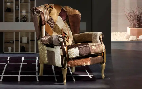 Orejero Patchwork capitone Oro