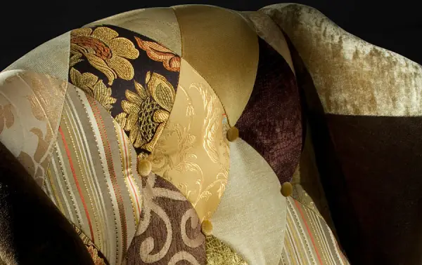 Orejero Patchwork capitone Oro