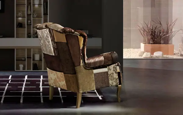 Orejero Patchwork capitone Oro