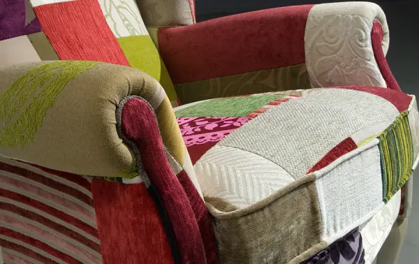 Orejero Patchwork Fresa y Morado