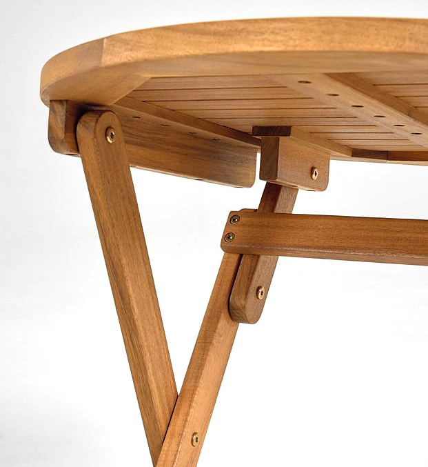 Pack de mesa de terraza plegable apilable con 2 sillas de madera