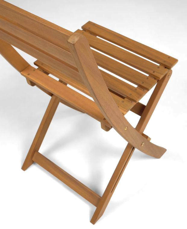 Pack de mesa de terraza plegable apilable con 2 sillas de madera