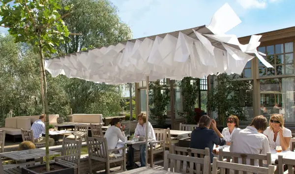 Parasol blanco Breezer