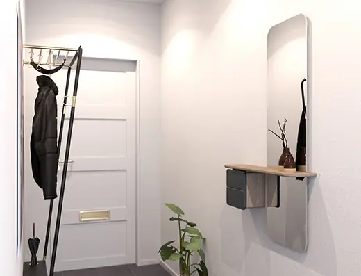 Perchero de diseño negro Klose