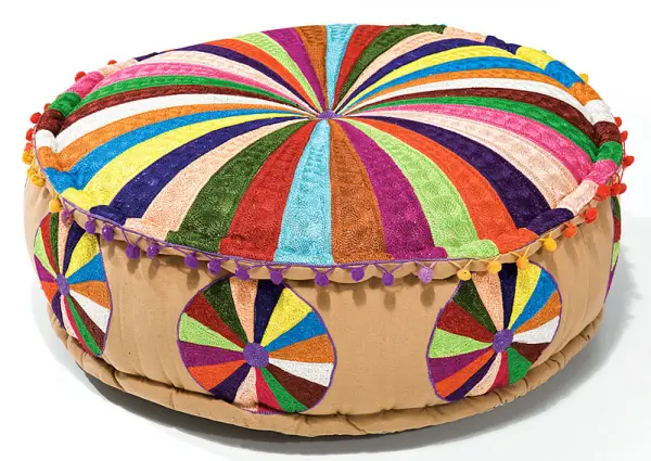 Set de 2 Puff patchwork Mandala