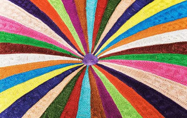 Set de 2 Puff patchwork Mandala