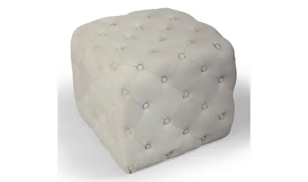 Pouf lavardens vintage Artisan tufted