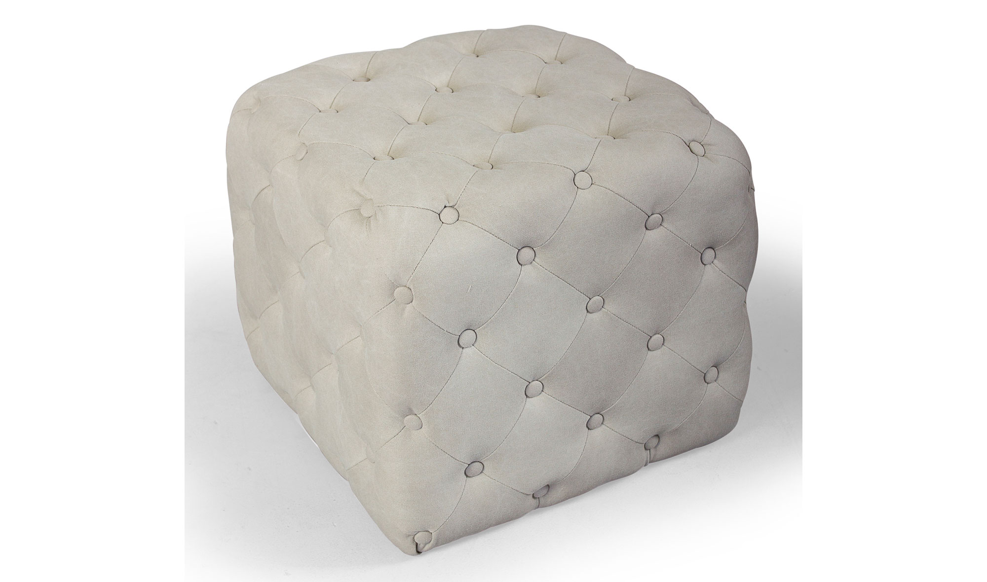 Pouf lavardens vintage Artisan tufted