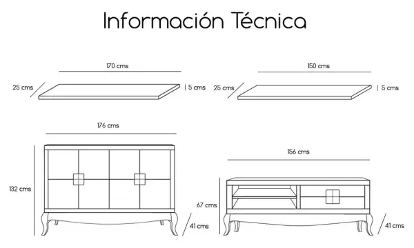 Salón moderno quantum Plain II
