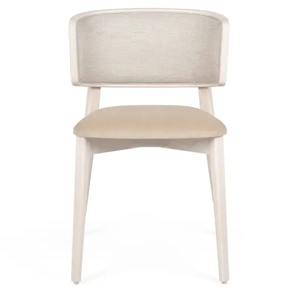 Silla fresno tapizada Cofee