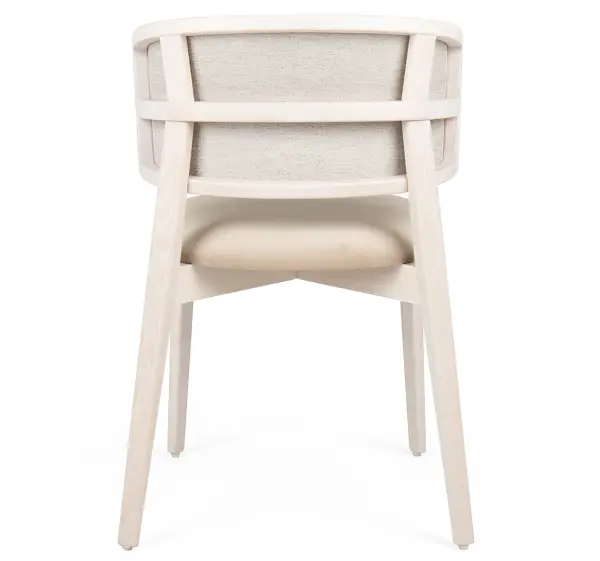 Silla fresno tapizada Cofee