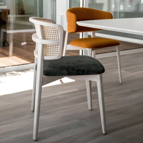 Silla tapizada y cuerda Cofee