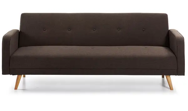 Sofá cama retro marrón fifties