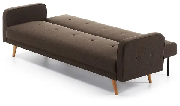 Sofá cama retro marrón fifties