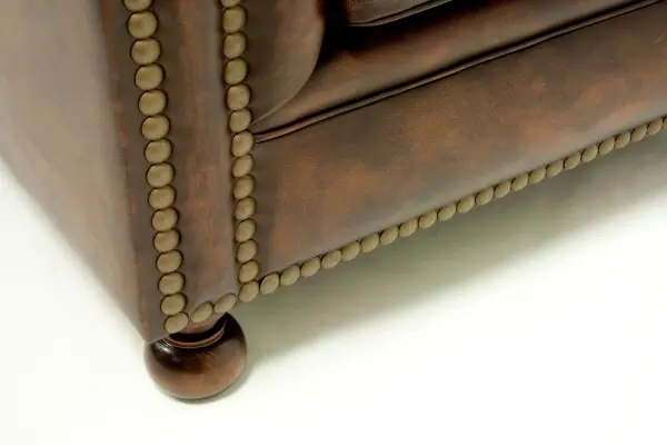 Sofá Chesterfield Loor Piel Envejecida