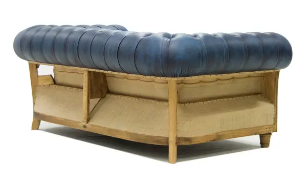 Sofá 2 plazas azul chesterfield Chesire