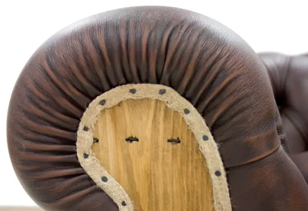 Sofá 3 plazas marrón oscuro chesterfield Chesire