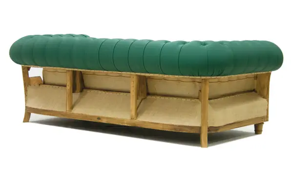 Sofá 3 plazas verde chesterfield Chesire