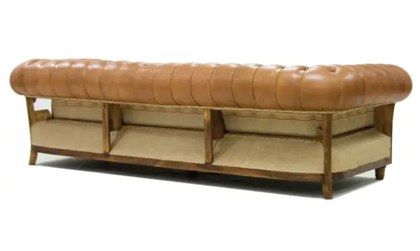 Sofá 4 plazas marrón chesterfield Chesire
