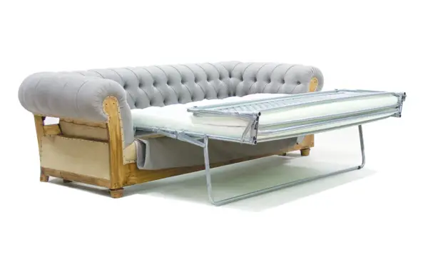 Sofá cama gris chesterfield Chesire