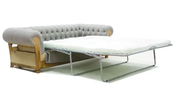 Sofá cama gris chesterfield Chesire
