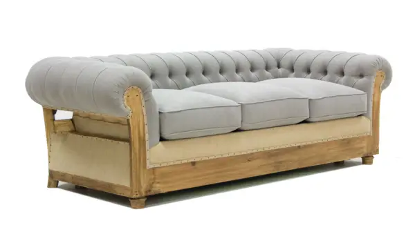 Sofá cama gris chesterfield Chesire
